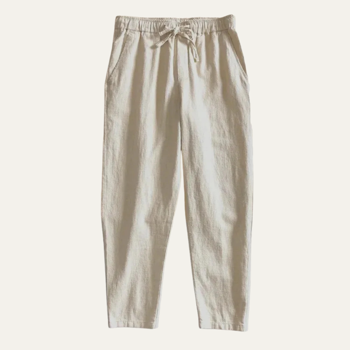 Men's Linen Jogger Pants Elastic Waist Lightweight - Vonnera
