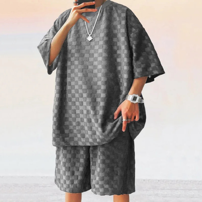 Men's Oversized Summer T-Shirt And Shorts Set