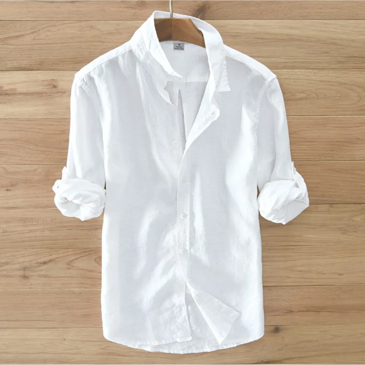 Men's Linen Casual Button Up Shirt