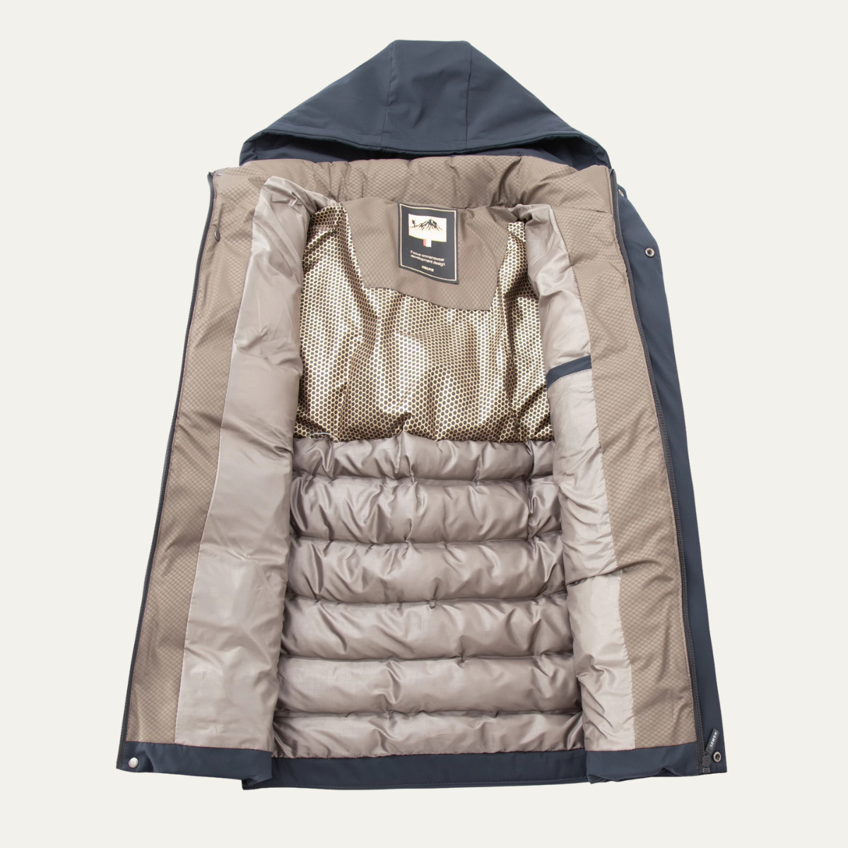 Men's Thick Cotton Padded Winter Parka Jacket With Hood