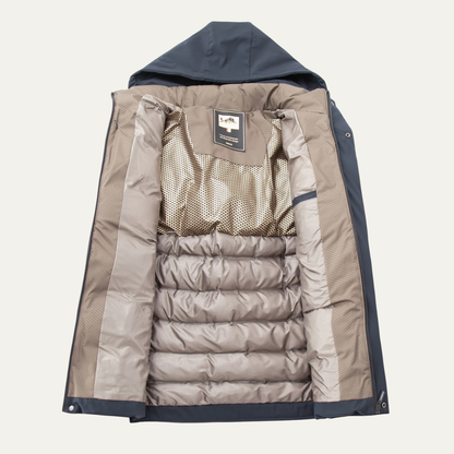 Men's Thick Cotton Padded Winter Parka Jacket With Hood