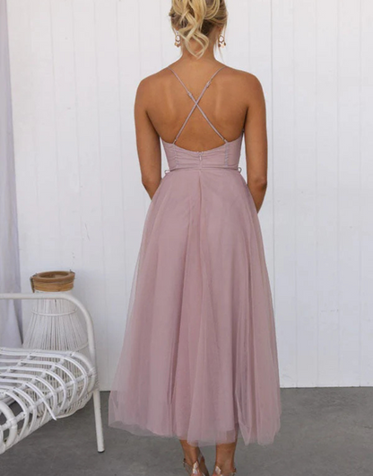Women's Sleeveless V-Neck Maxi Dress Lightweight