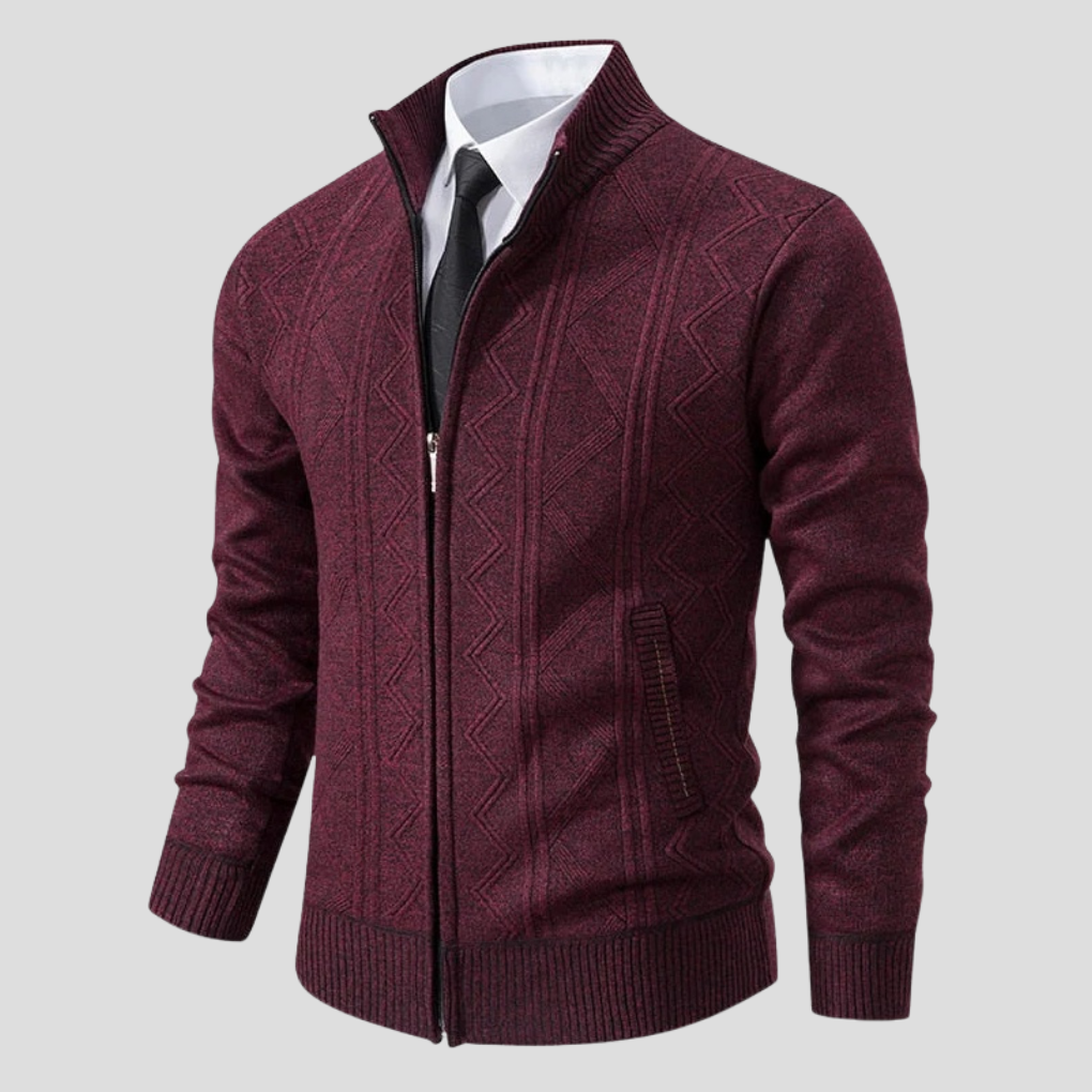 Men's Knit Cardigan Sweater Layering Piece