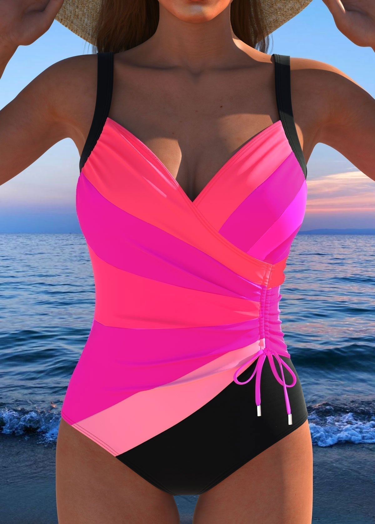 Violette | Women's Tummy Control Printed Swimsuit
