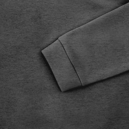Men's Warm Half Zip Sweater Wool Blend Silver