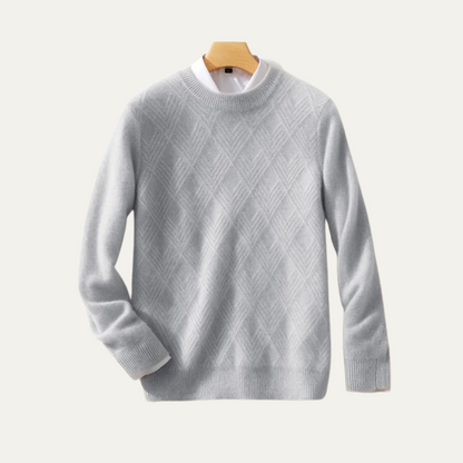Men's Cashmere Sweater Warm Winter Beige