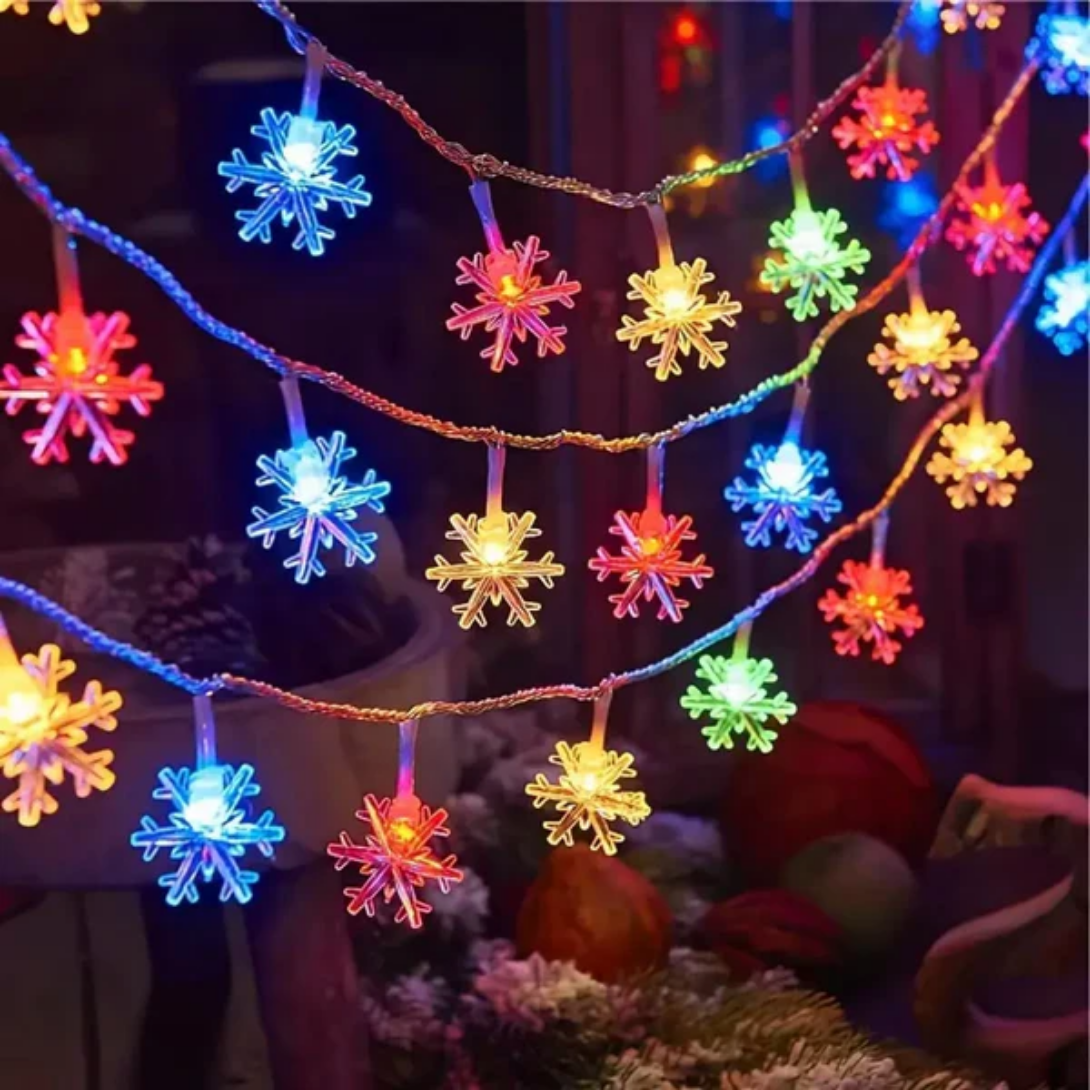 Led Snowflake Fairy String Lights - Vonnera