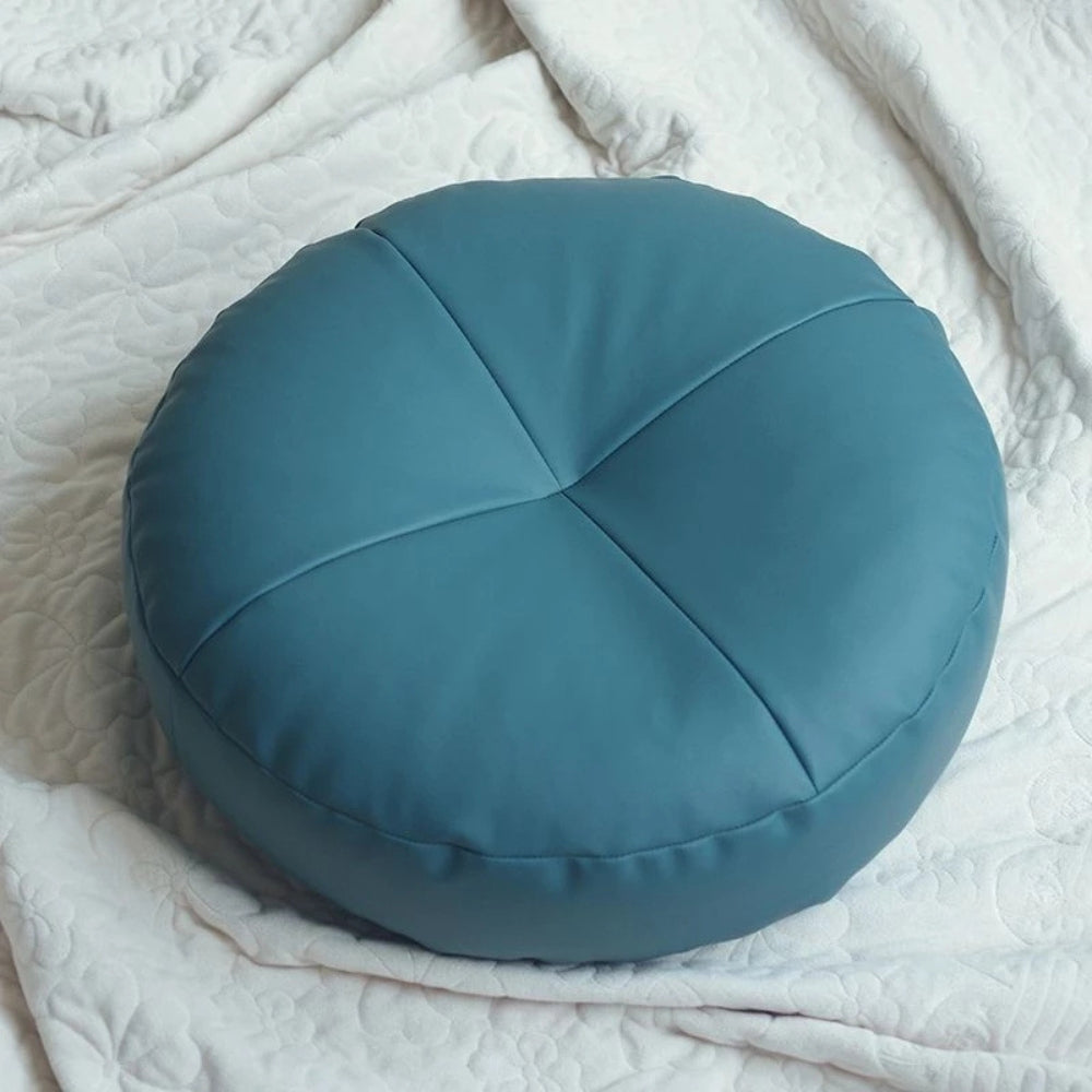 Japanese Style Leather Cushion Minimalist Nappa Brown
