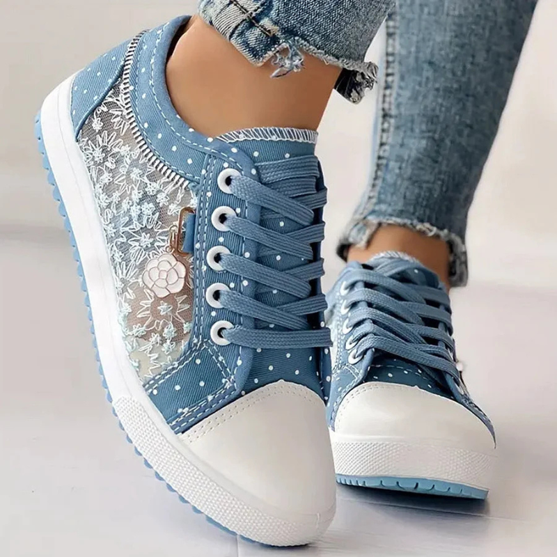 Women's Low- Sneakers Tie-Front