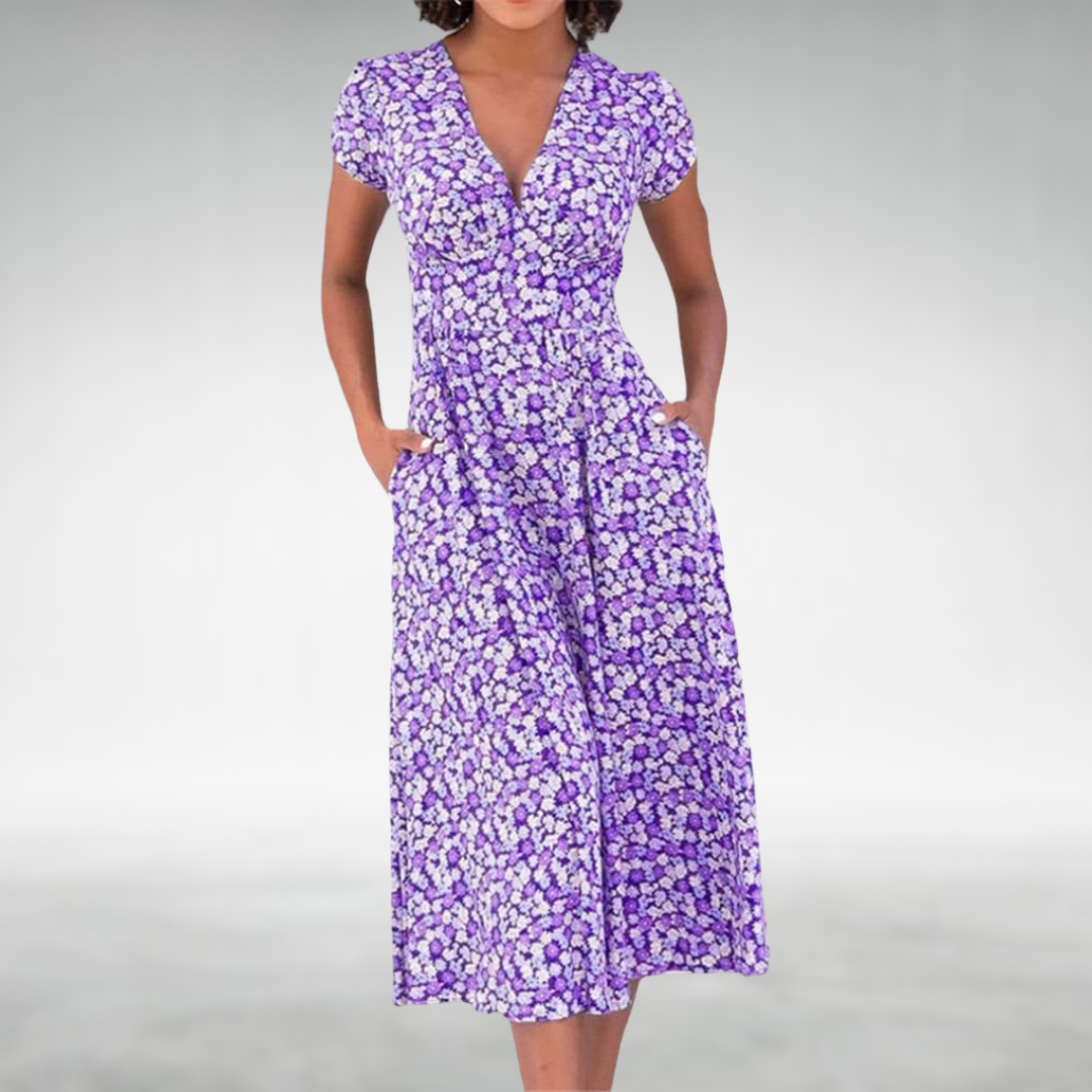 Women's Summer Dress Elegant Cotton