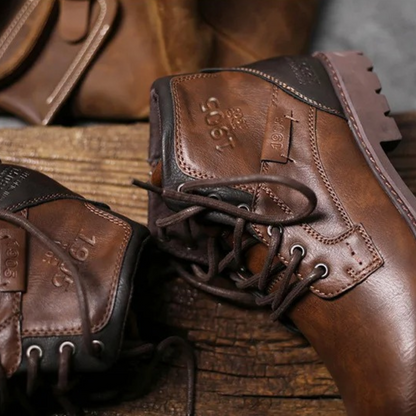 Men's Leather Combat Boots