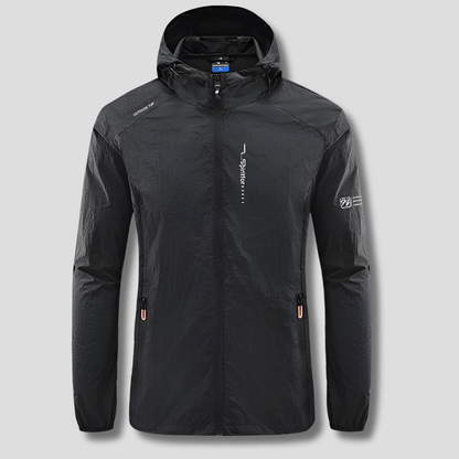 Men's Hooded Summer Jacket Waterproof Lightweight
