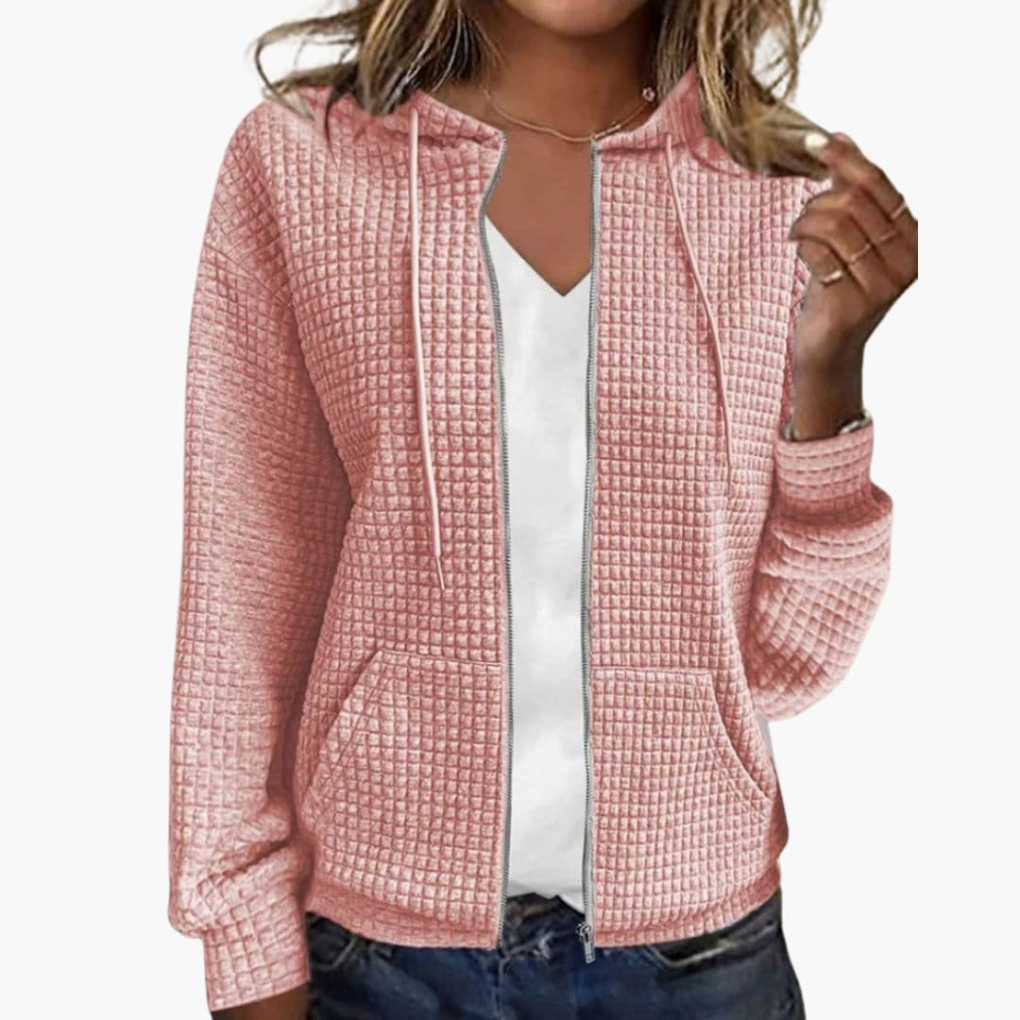 Women's Zip Up Hoodie Drawstring