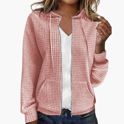 Women's Zip Up Hoodie Drawstring