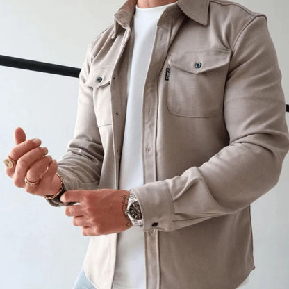 Men's Casual Shirt Jacket Overshirt