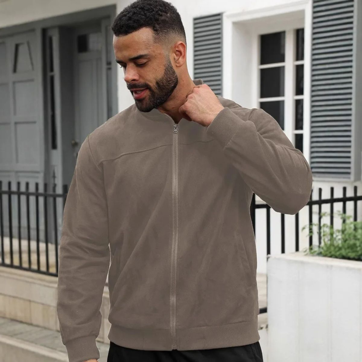 Salford Men's Modern Suede Jacket