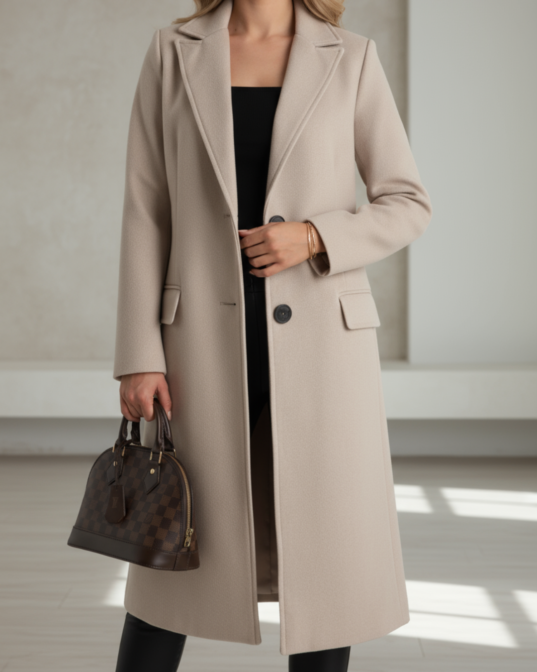 Elegant Women's Long Coat