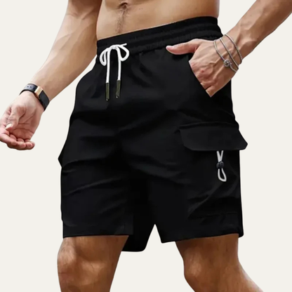 Men's Lightweight Summer Shorts Casual Cotton Beige