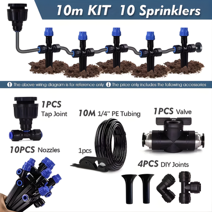 Adjustable Garden Irrigation System Flexible Sprinklers