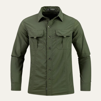Montbrook Men's Tactical Shirt Multi Pocket Outdoor Cargo