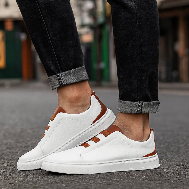 Genuine Leather Men's Sneakers