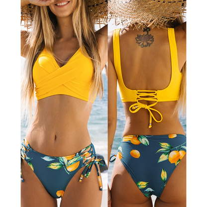 Women's 2-Piece Beach Bikini Set Vibrant Colors