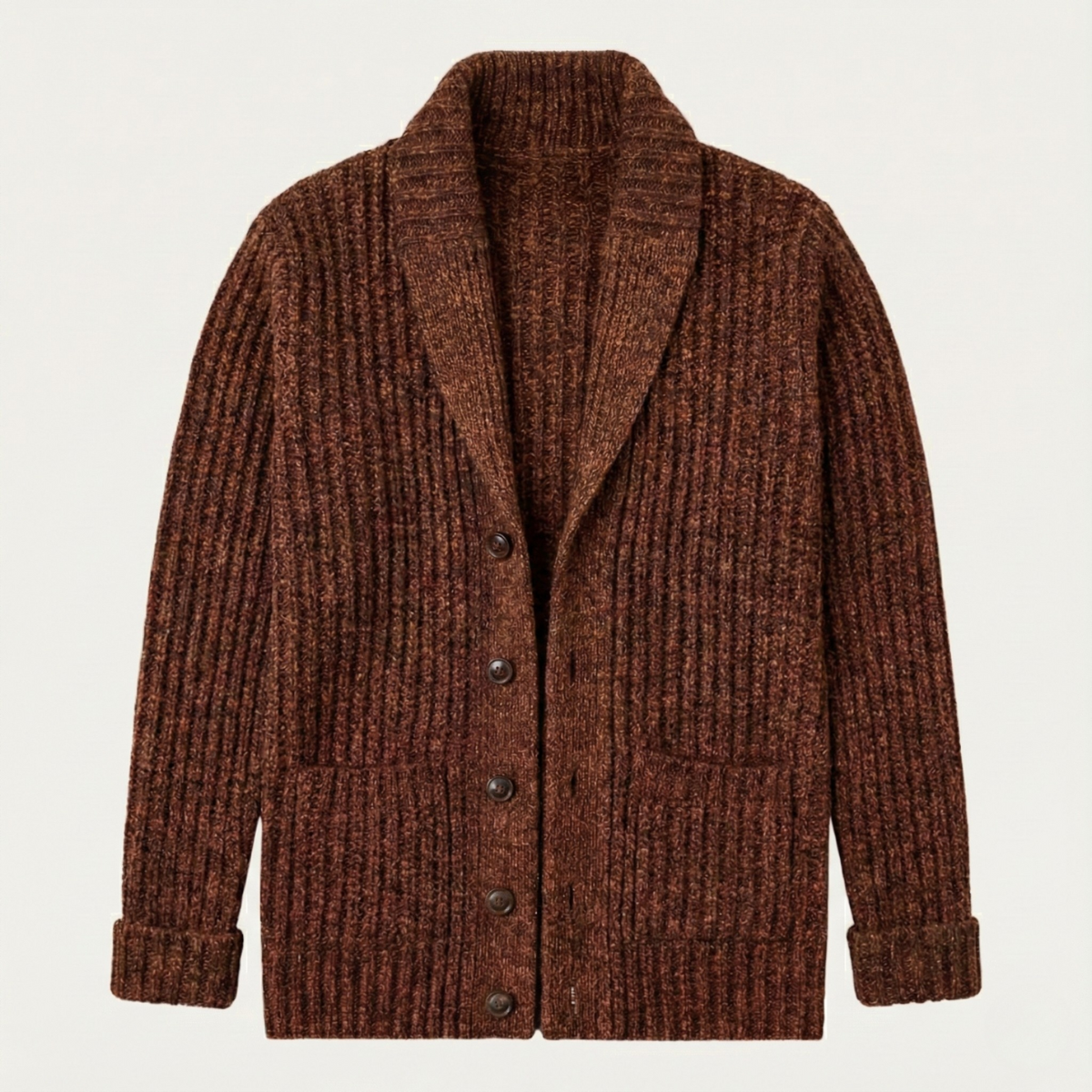 Montpellier Men's Knit Cardigan Shawl Collar Thick