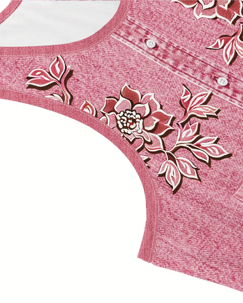 Women's Printed Dress Decorative Pattern