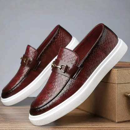 Men's Slip-On Loafers Textured Upper