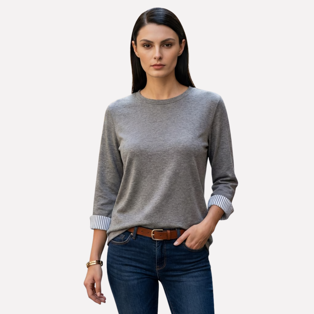 Women's Three Quarter Sleeve T-Shirt - Vonnera