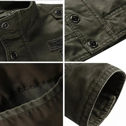 Men's Military Jacket Rugged Cotton