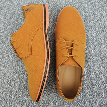 Men's Suede Leather Oxford Shoes - Vonnera