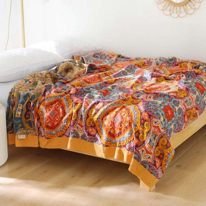 Boho Reversible Throw Blanket - Vonnera