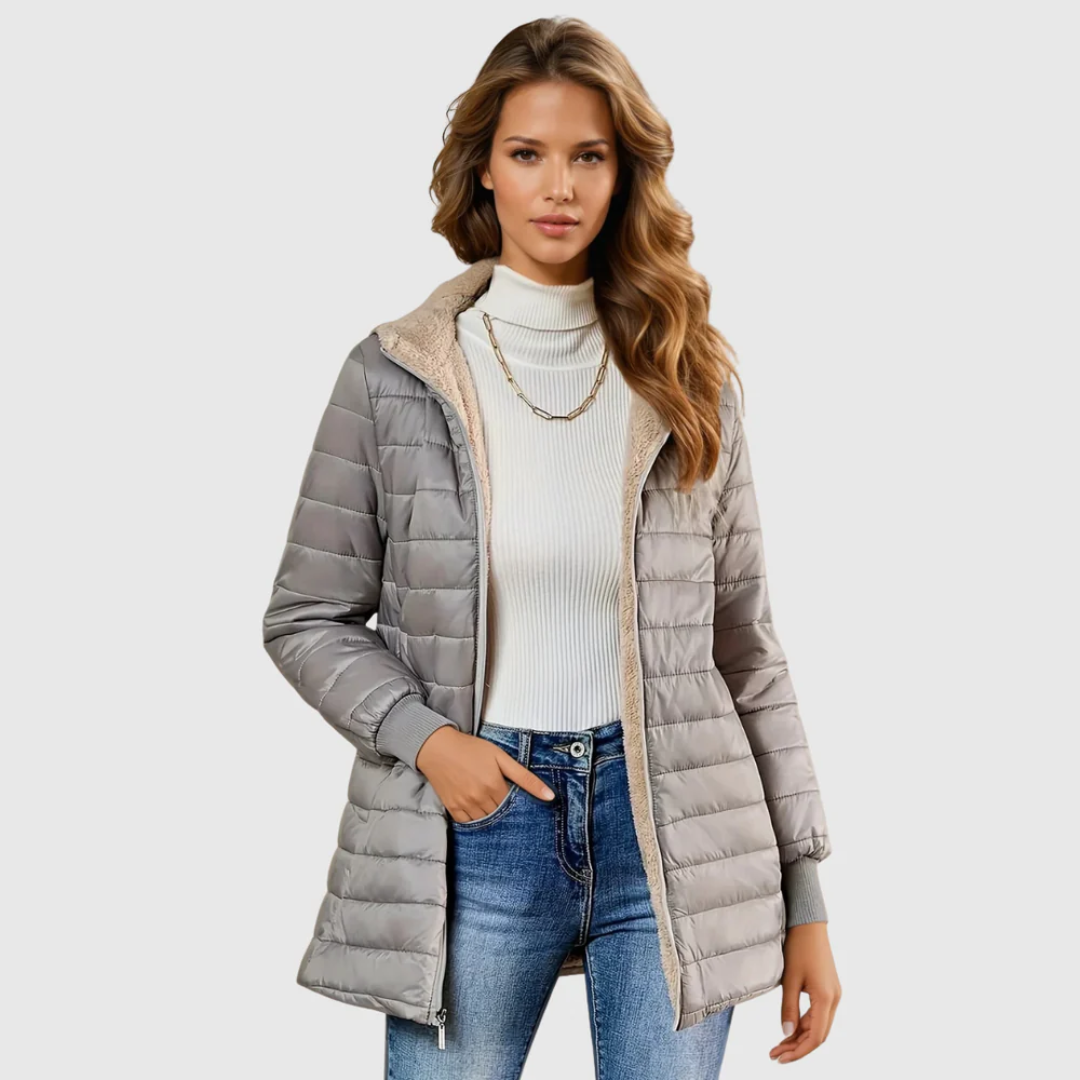 Women's Sherpa Lined Winter Coat - Vonnera