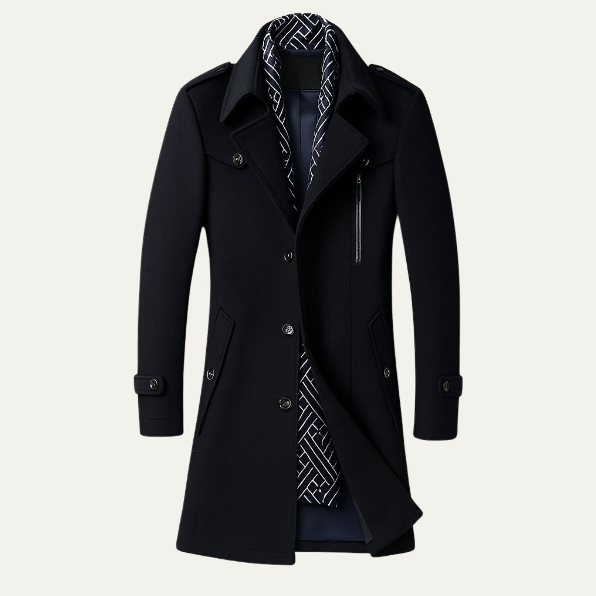 Men's Tailored Coat - Vonnera
