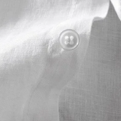 Men's Cotton Linen Shirt Relaxed Fit Lightweight