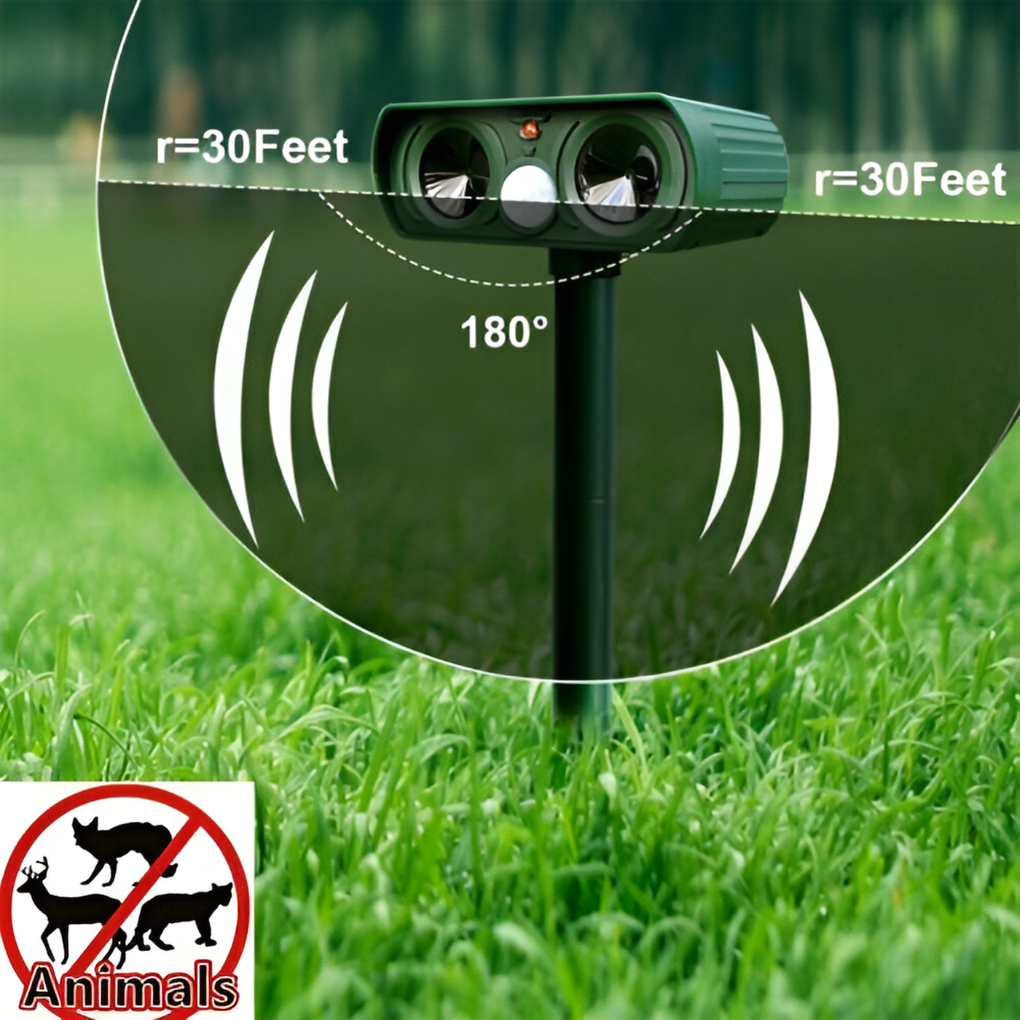 Solar Powered Infrared Animal Repeller - Vonnera