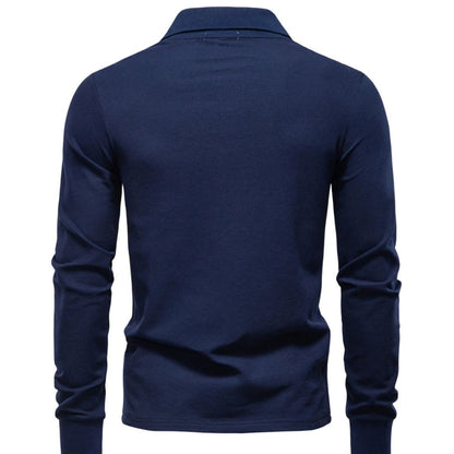 Men's Modern Cotton Long Sleeve Shirt