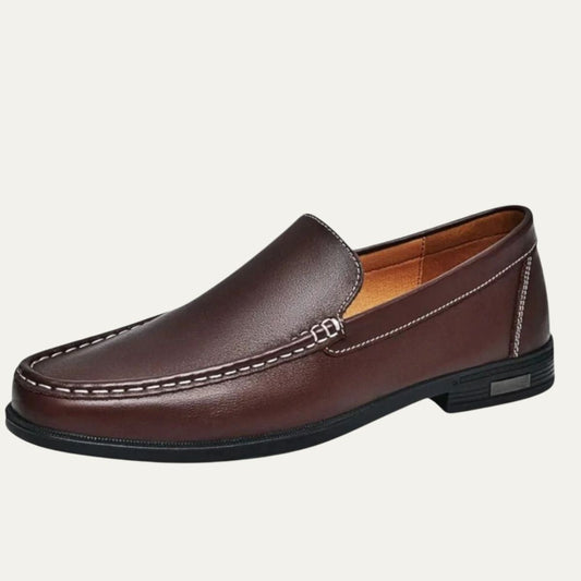 Bellgrave Men's Slip On Loafers Classic Leather Black - Vonnera
