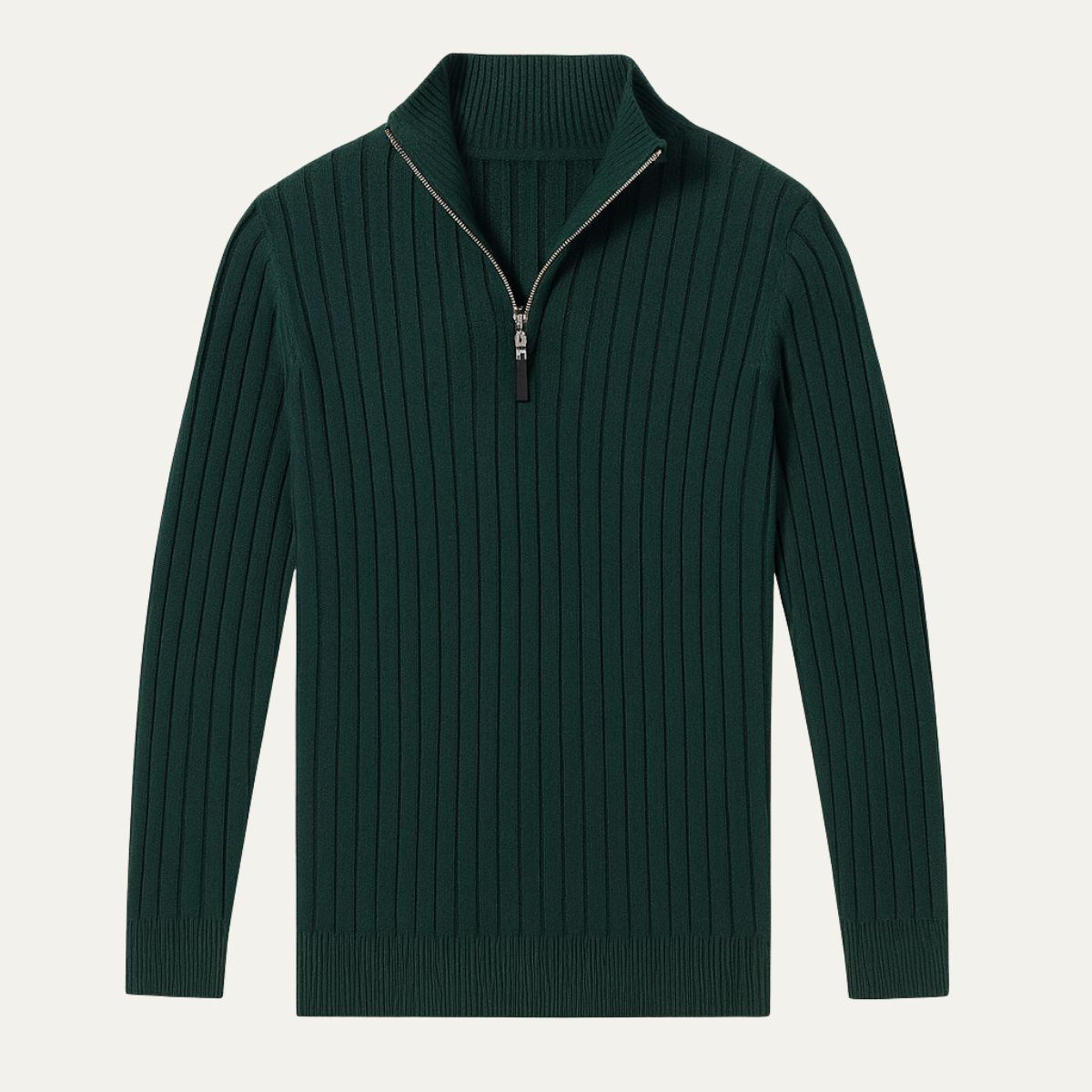 Men's Quarter Zip Sweater Old Money Color