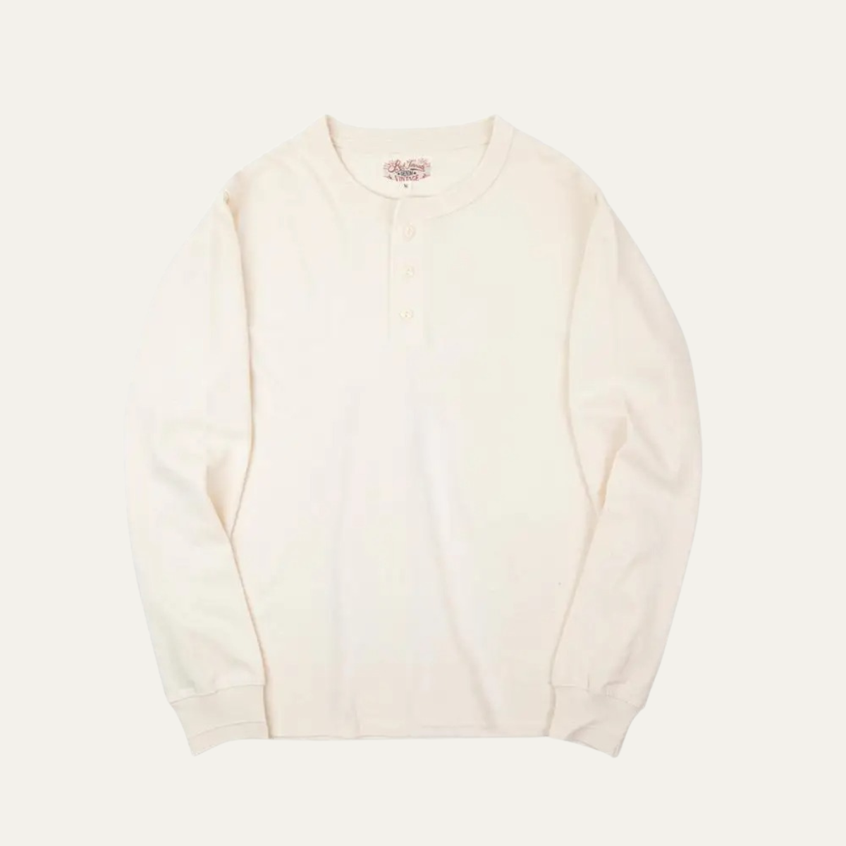 Men's Cotton Henley Shirt Classic Casual
