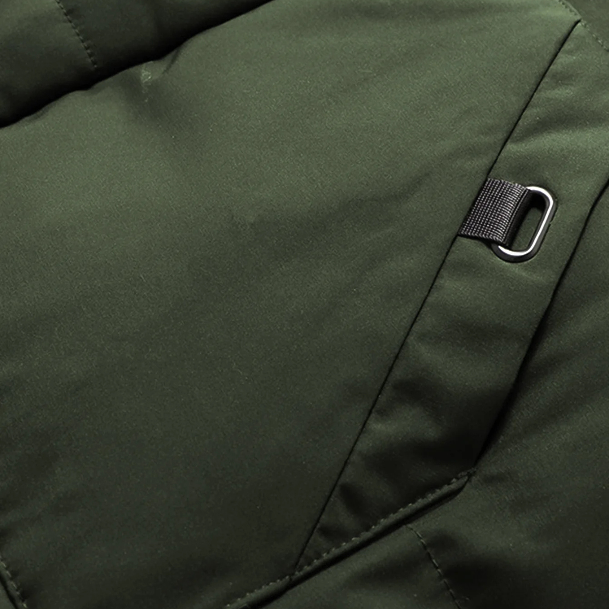 Men's Winter Puffer Hooded Coat Waterproof With Pockets