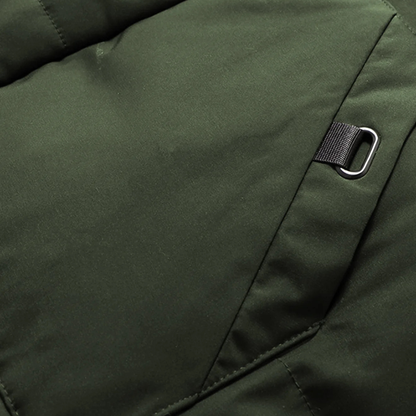 Men's Winter Puffer Hooded Coat Waterproof With Pockets