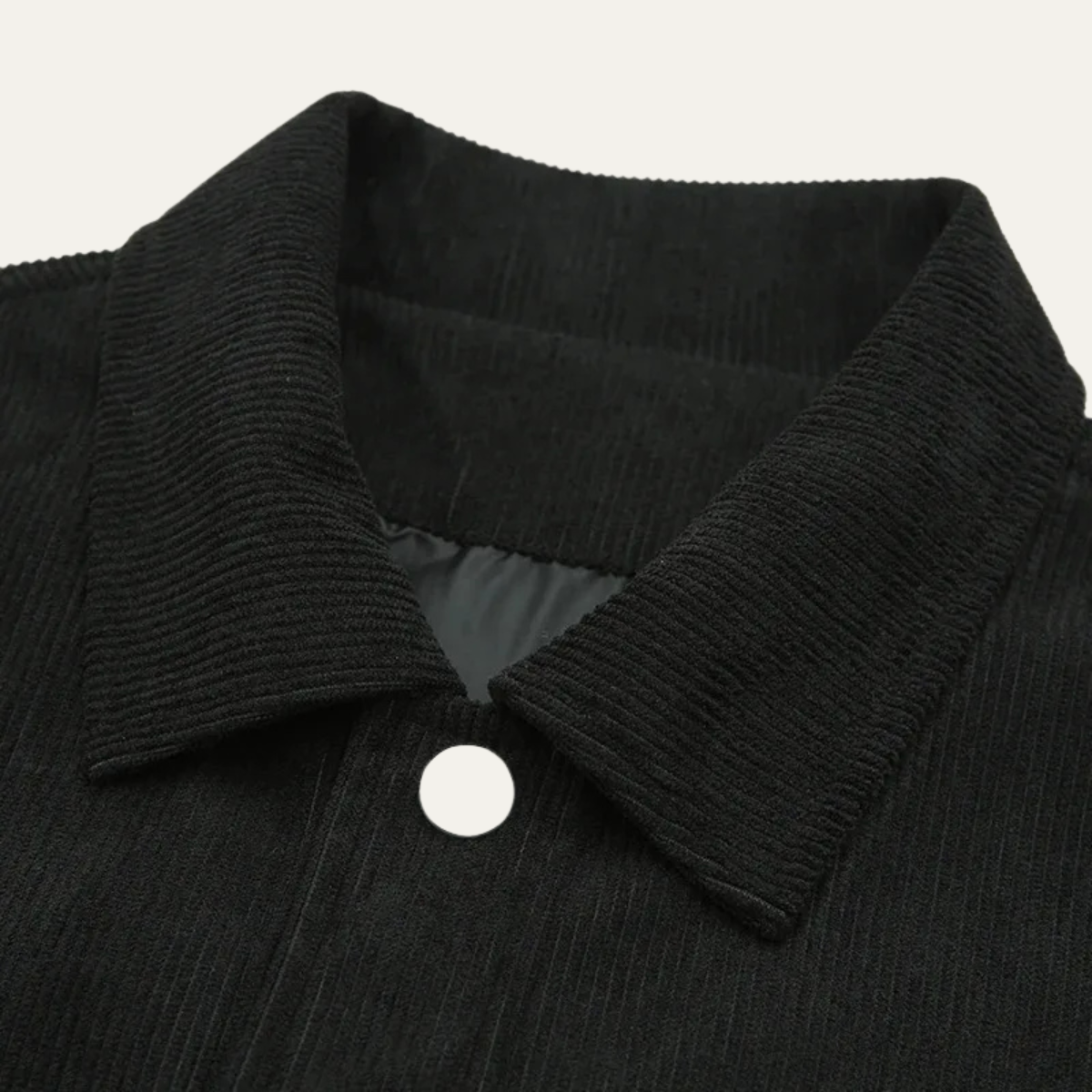 Men's Corduroy Jacket Button Up Lapel Casual Brown