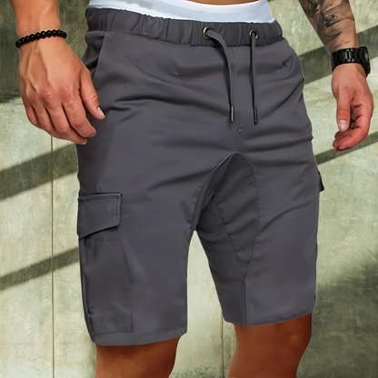 Men's Cargo Shorts Polyester Beige