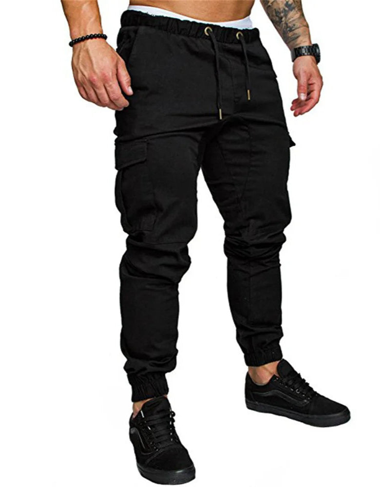 Men's Cargo Joggers Multi-Pocket Rugged Pants