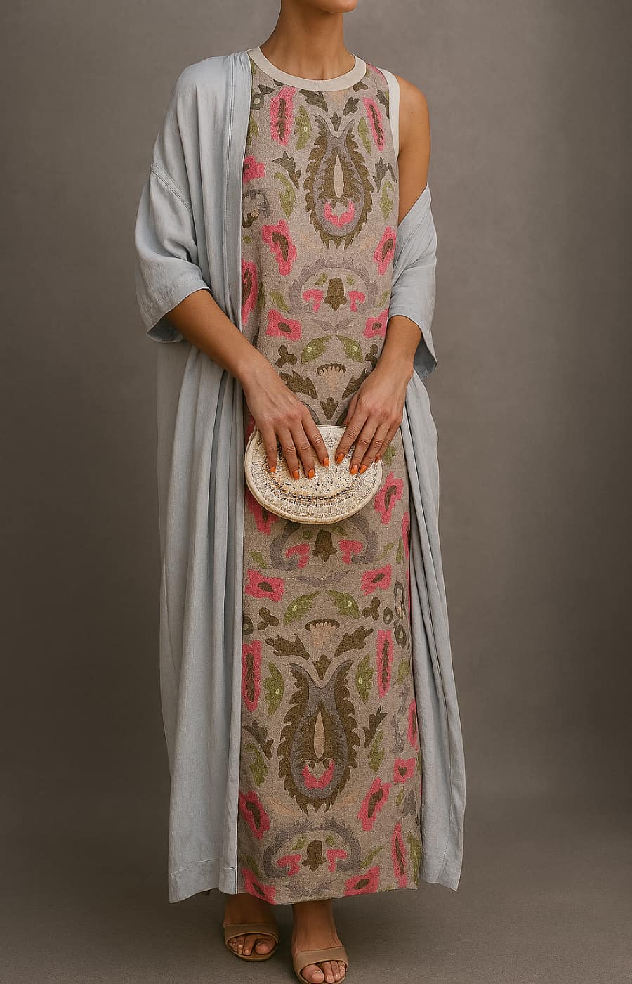 Women's Two Piece Long Dress Set