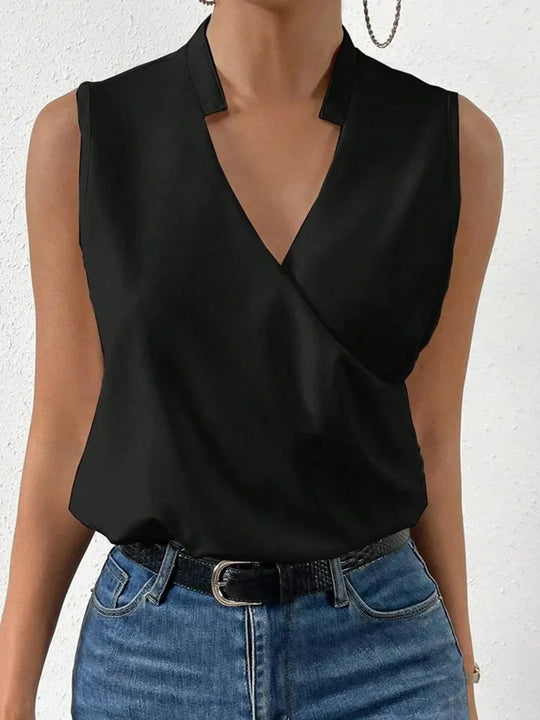 Women V-Neck Blouse Lightweight