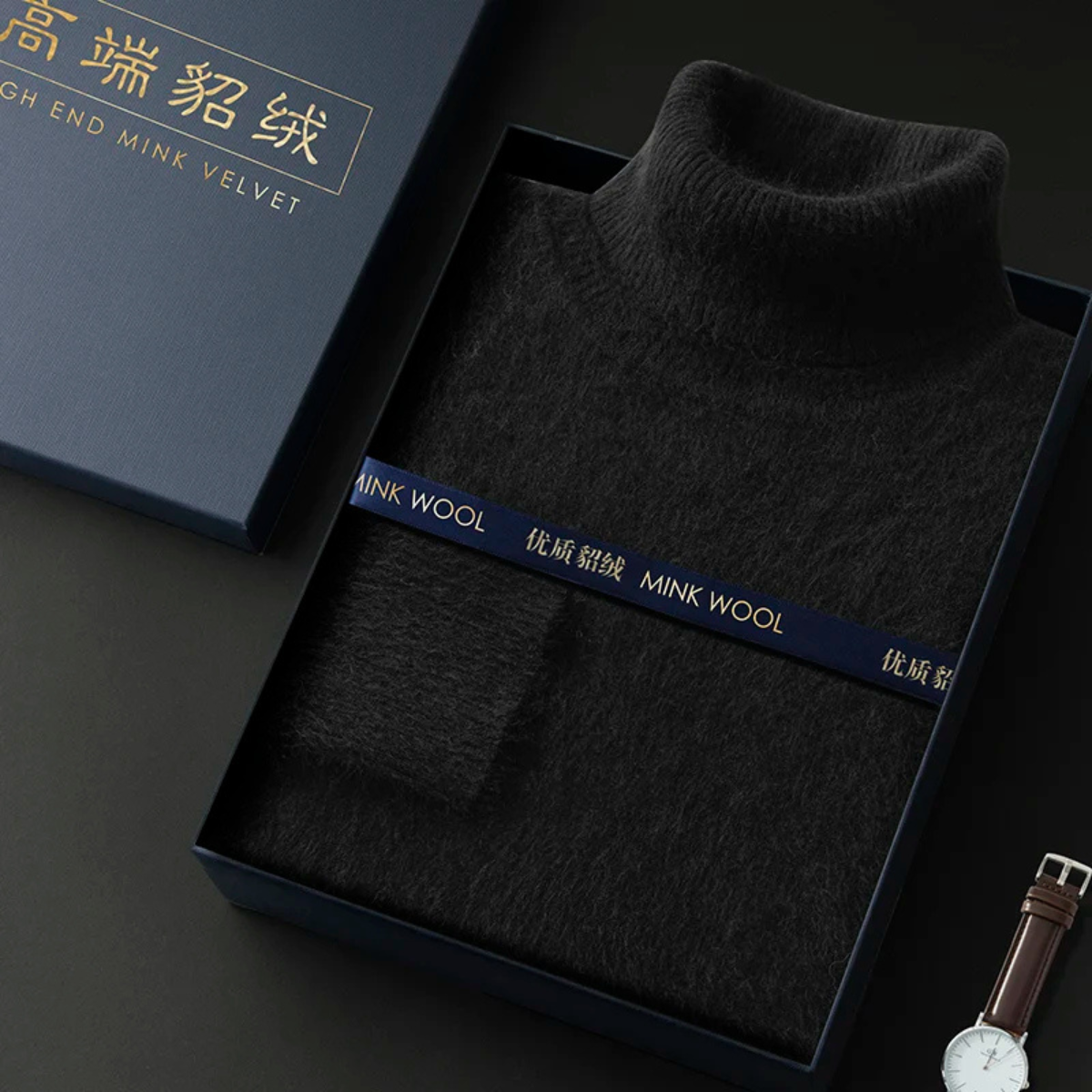Men's Wool Sweater Soft Knit