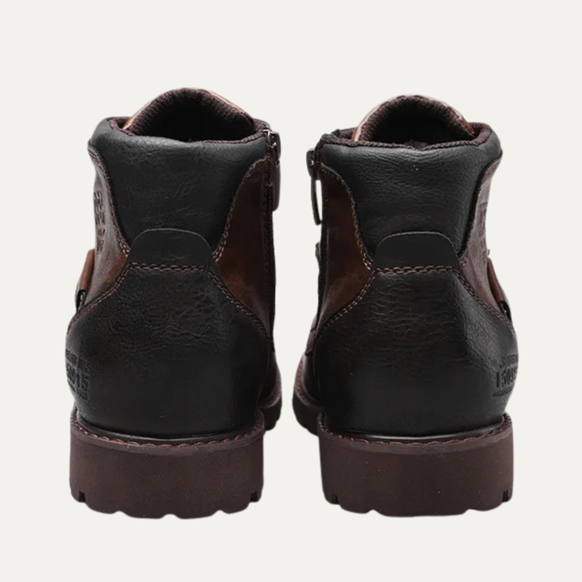 Stanhope Men's Ankle Biker Boots Durable Leather
